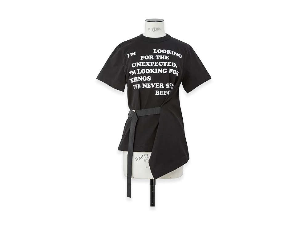 sacai Women's Graphic Print T-Shirt "Black"
