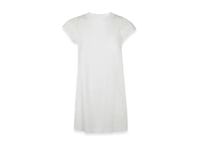 sacai Women's Popeline X Cotton Jersey Dress "White"