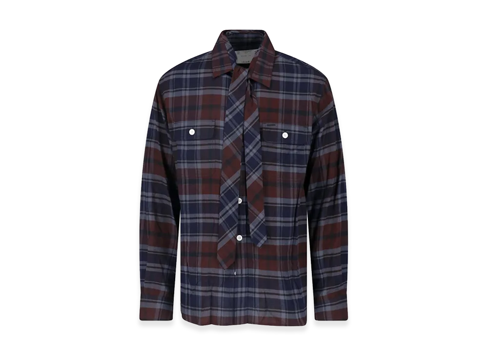 sacai Shirts "Brown/Navy"