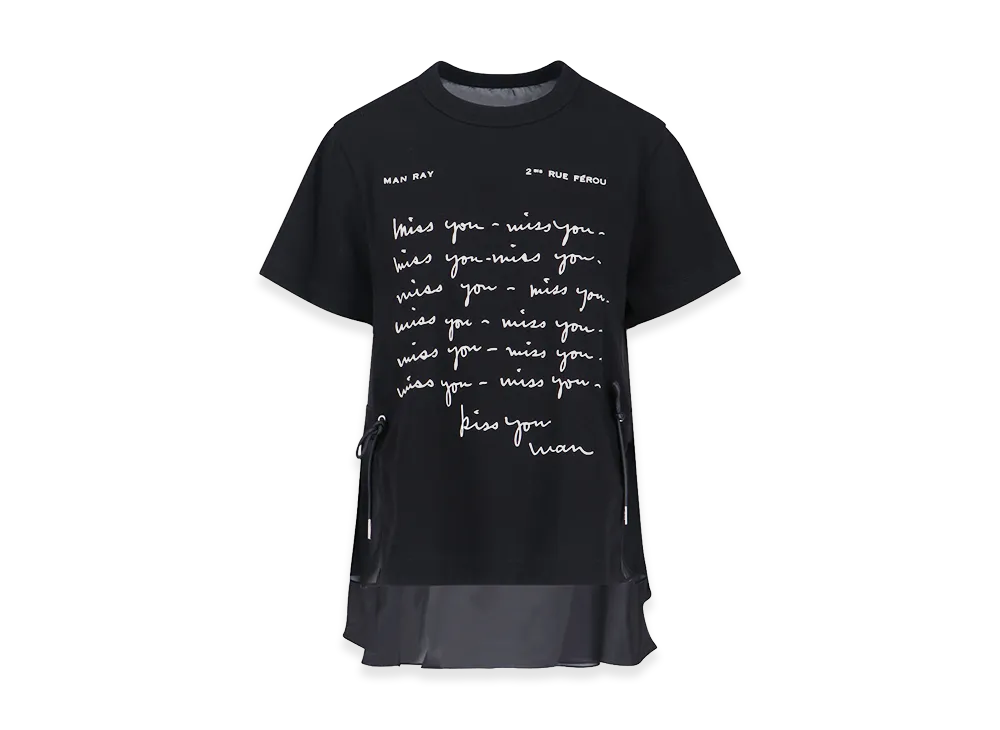 sacai Women's T-Shirts "Black"