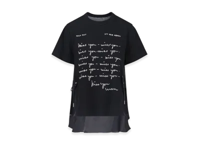 sacai Women's T-Shirts "Black"