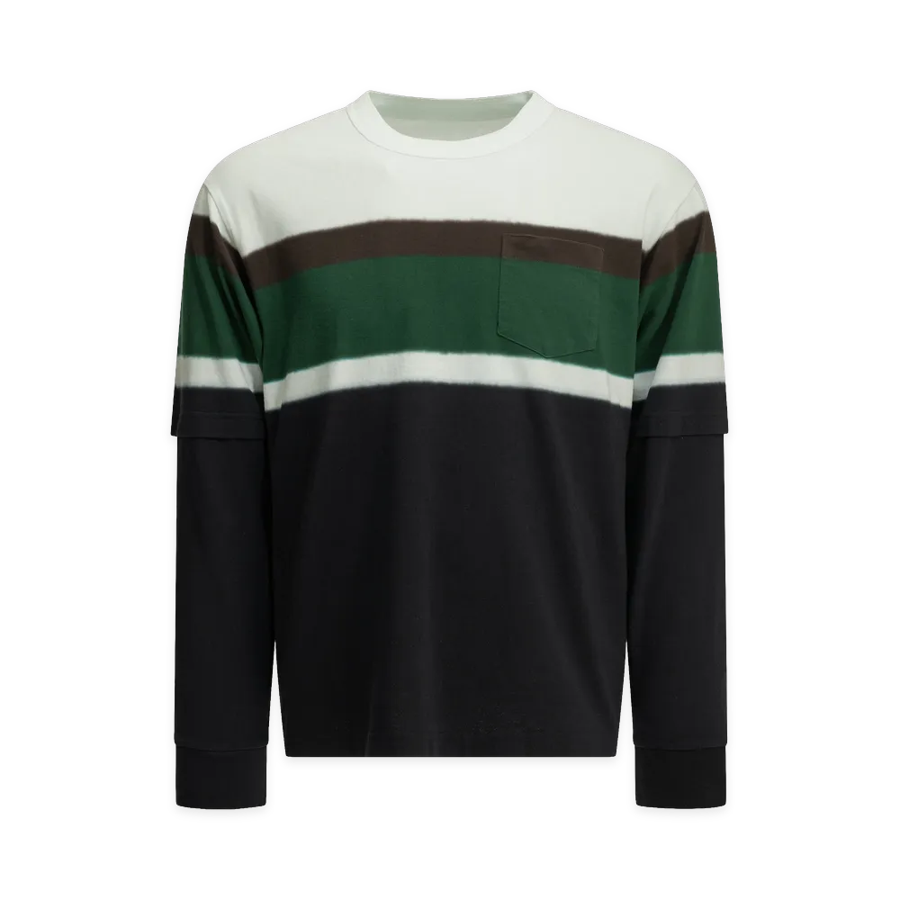 sacai Chusen Dyed Crew-Neck T-Shirt "Black"