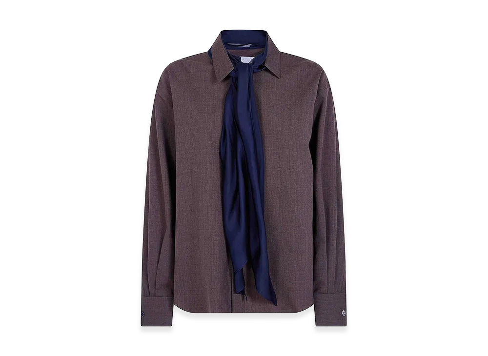 sacai Women's Suiting Shirt "Brown"