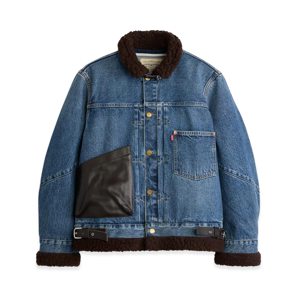 sacai x Levi's Men's Sherpa Jacket "Blue"