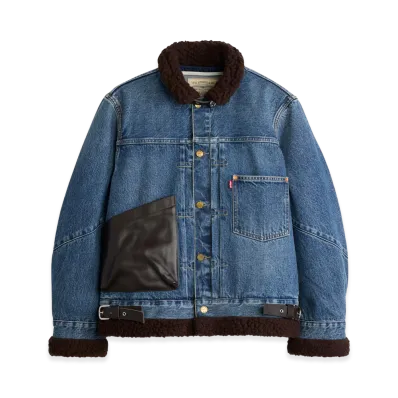 sacai x Levi's Men's Sherpa Jacket "Blue"