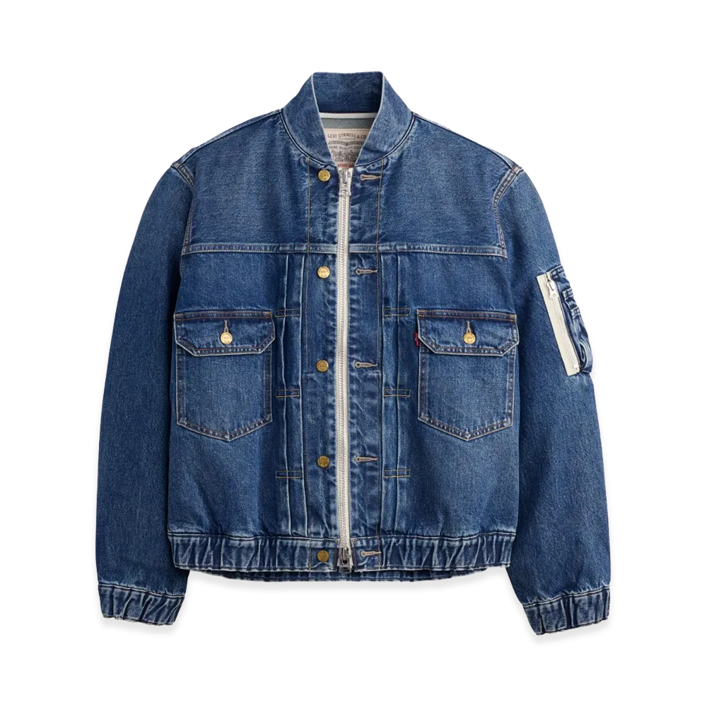 sacai x Levi's Men's Blouson Jacket "Blue"