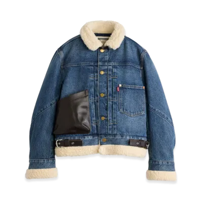 sacai x Levi's Women's Sherpa Jacket "Blue"
