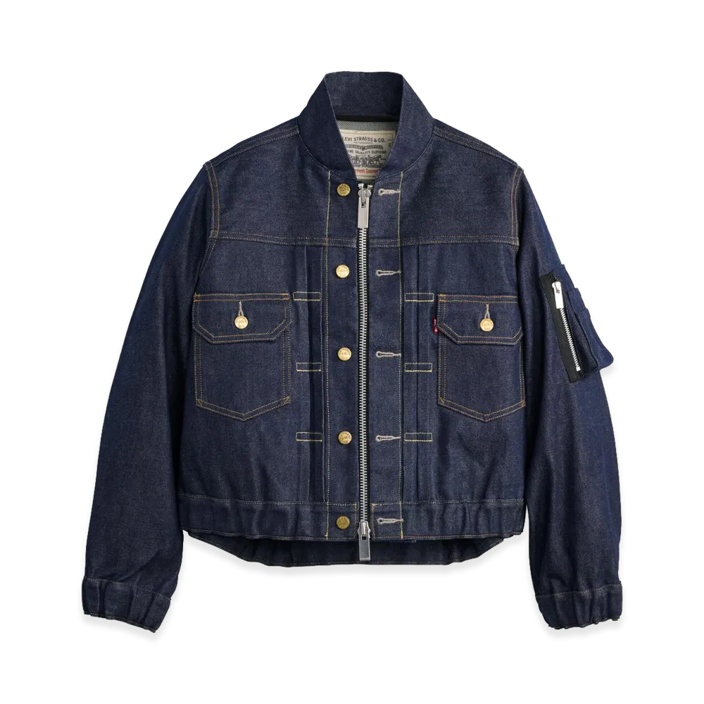 sacai x Levi's Women's Blouson Jacket "Indigo"