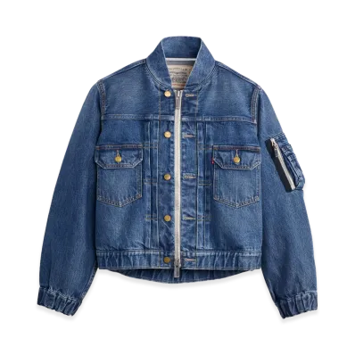 sacai x Levi's Women's Blouson Jacket "Blue"