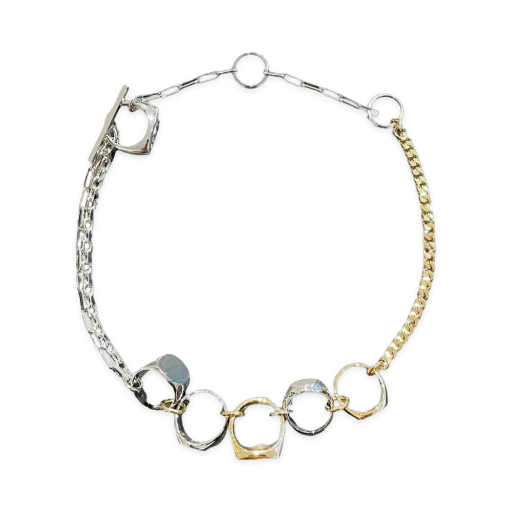 sacai Ring Necklace "Gold/Silver"
