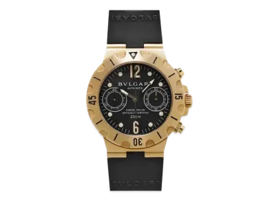 BVLGARI Diagono Scuba Chronograph "Black/Yellow Gold/Black"
