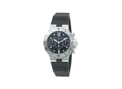 BVLGARI Diagono Scuba Chronograph "Black/Stainless Steel/Rubber"