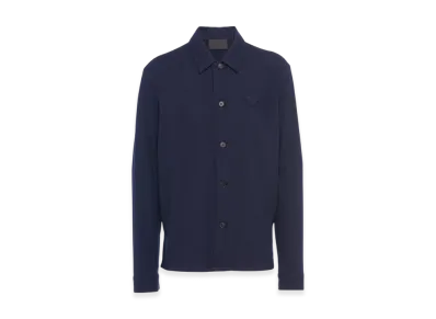 PRADA Wool Blend Shirt "Blue"