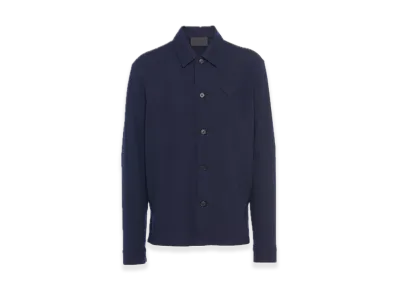 PRADA Wool Blend Shirt "Navy"