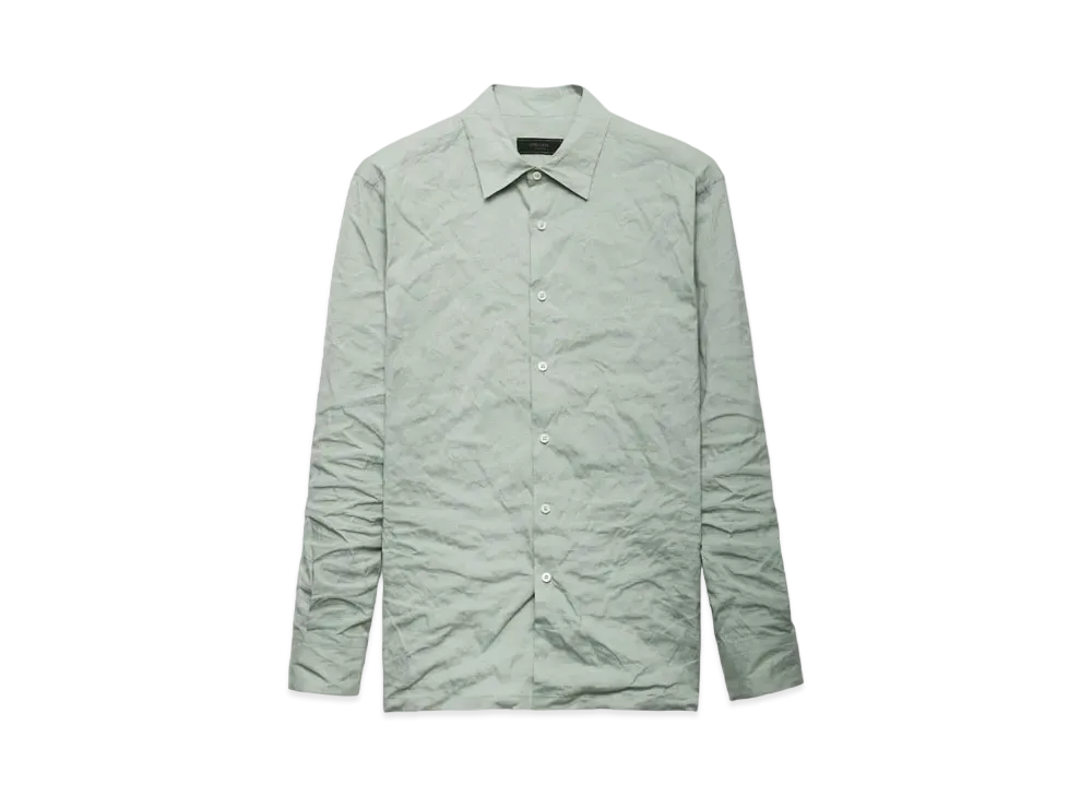 PRADA Men's Technical Cotton Shirt "Green"