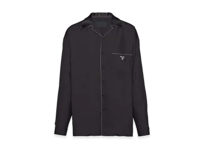 PRADA Camicia Bordi A Contrasto "Black"
