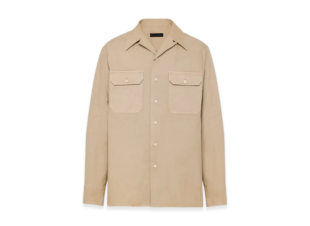 PRADA Cotton Shirt "Khaki"