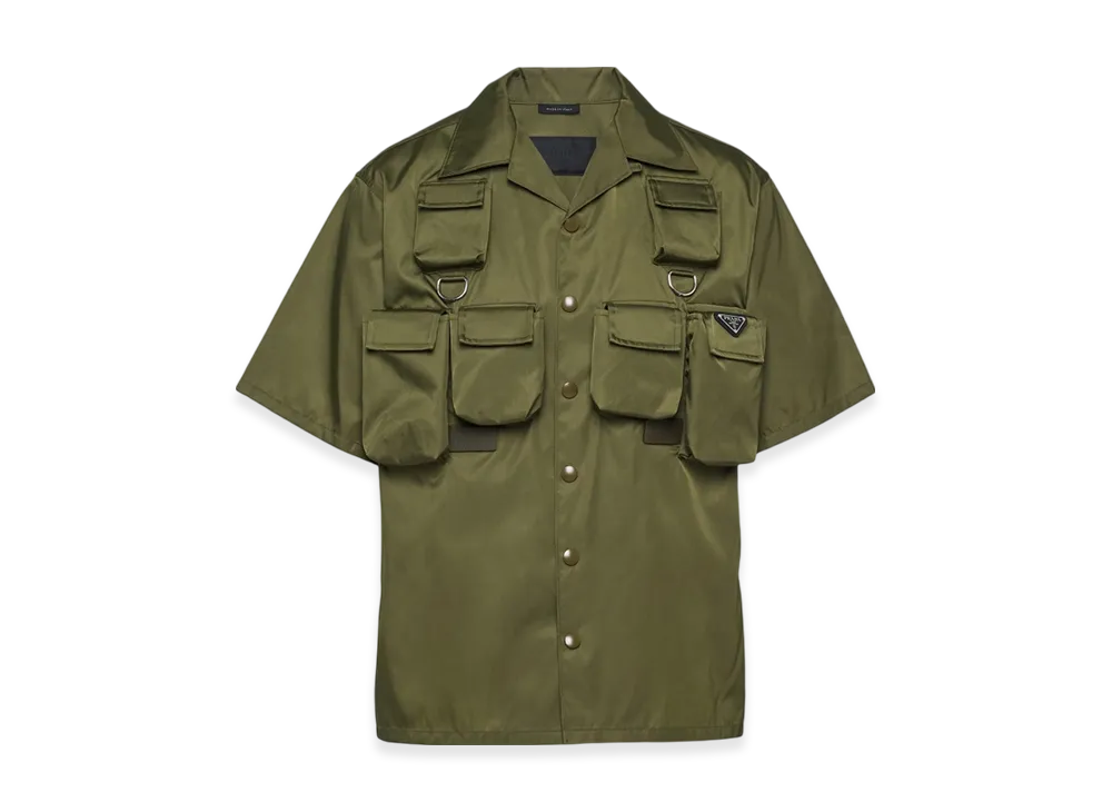 PRADA Short Sleeved Re-Nylon Shirt "Loden Green"