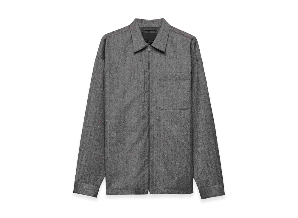 PRADA Wool Shirt Jacket "Gray"