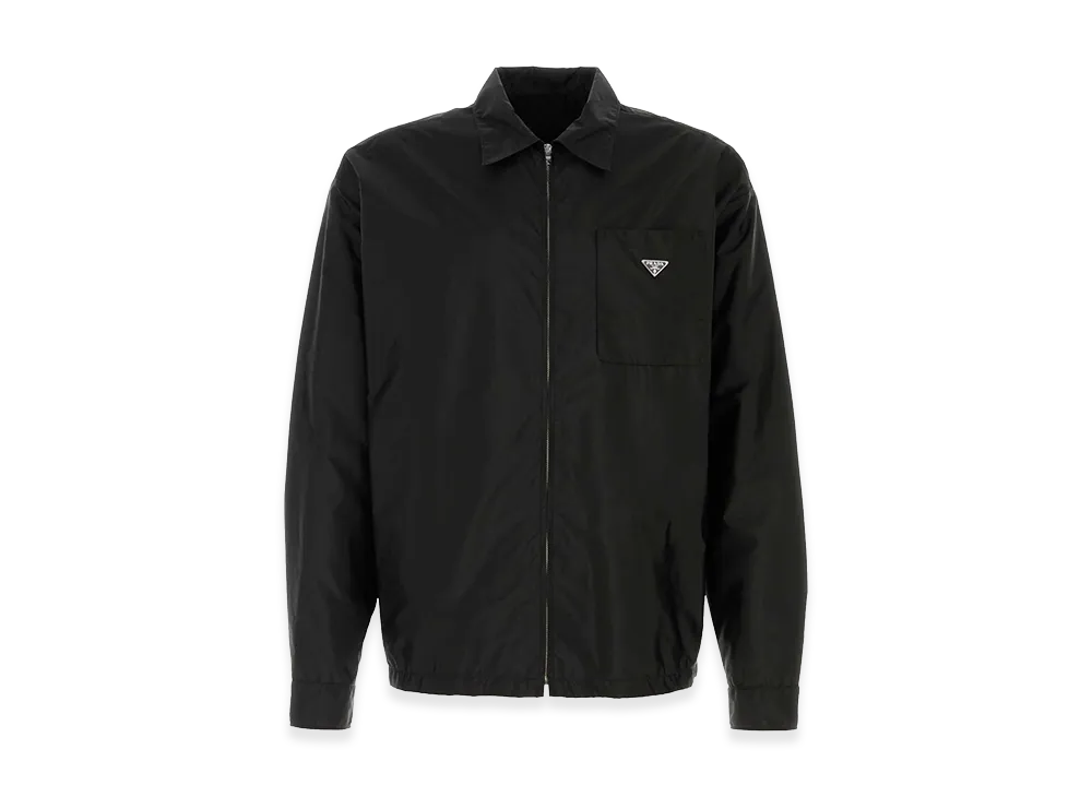 PRADA Lightweight Jacket With Logo "Black"