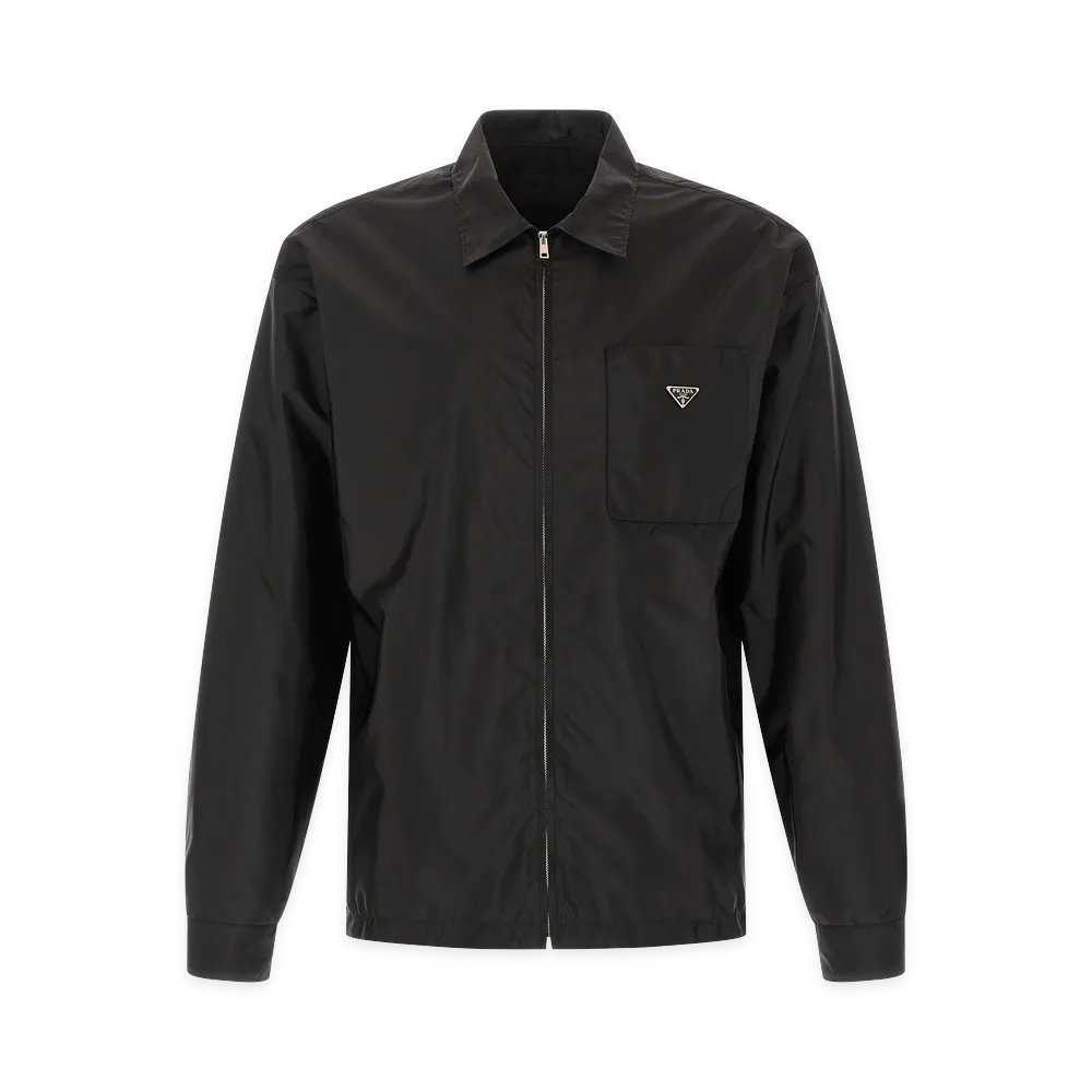 PRADA Re-Nylon Feather Shirt "Black"