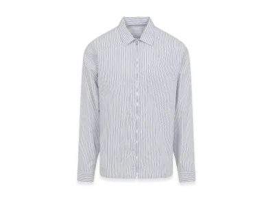 PRADA Zip Striped Shirt "Blue"