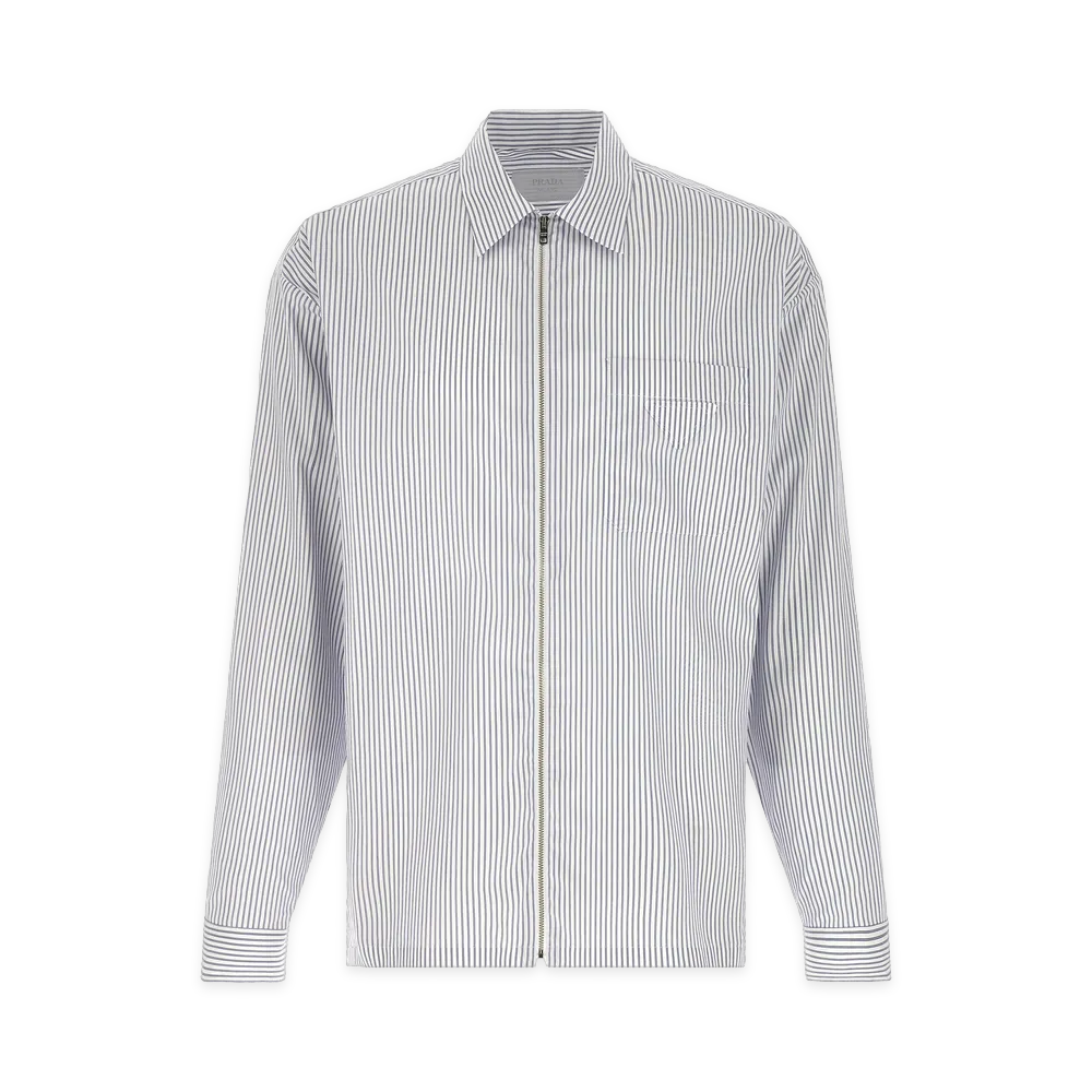 PRADA Zip Striped Shirt "Stripped"