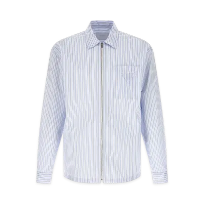PRADA Stripe Tec Shirt "Light Blue"