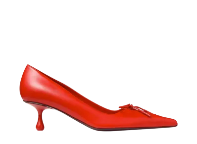 Jimmy Choo Women's Scarlett 50 Postbox Red Nappa Leather Pumps "Post Box Red"