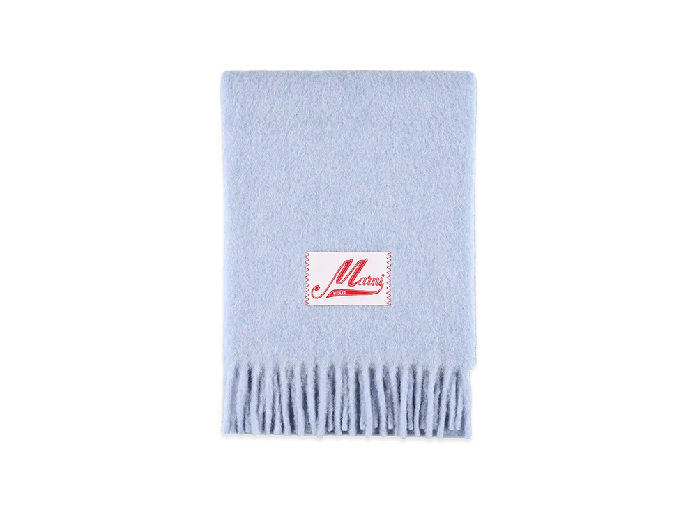 MARNI Women's Brushed Alpaca Scarf In "Light Blue"
