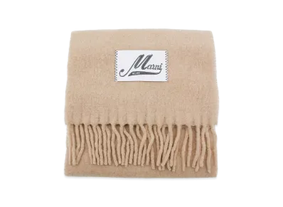MARNI Women's Logo Patch Scarf "Pink"