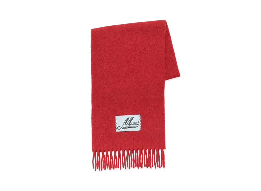 Marni Alpaca Scarf "Red"