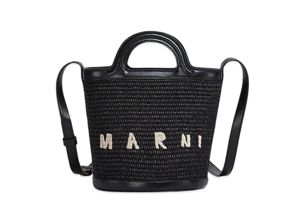 MARNI Tropicalia Basket Bag Small "Black"