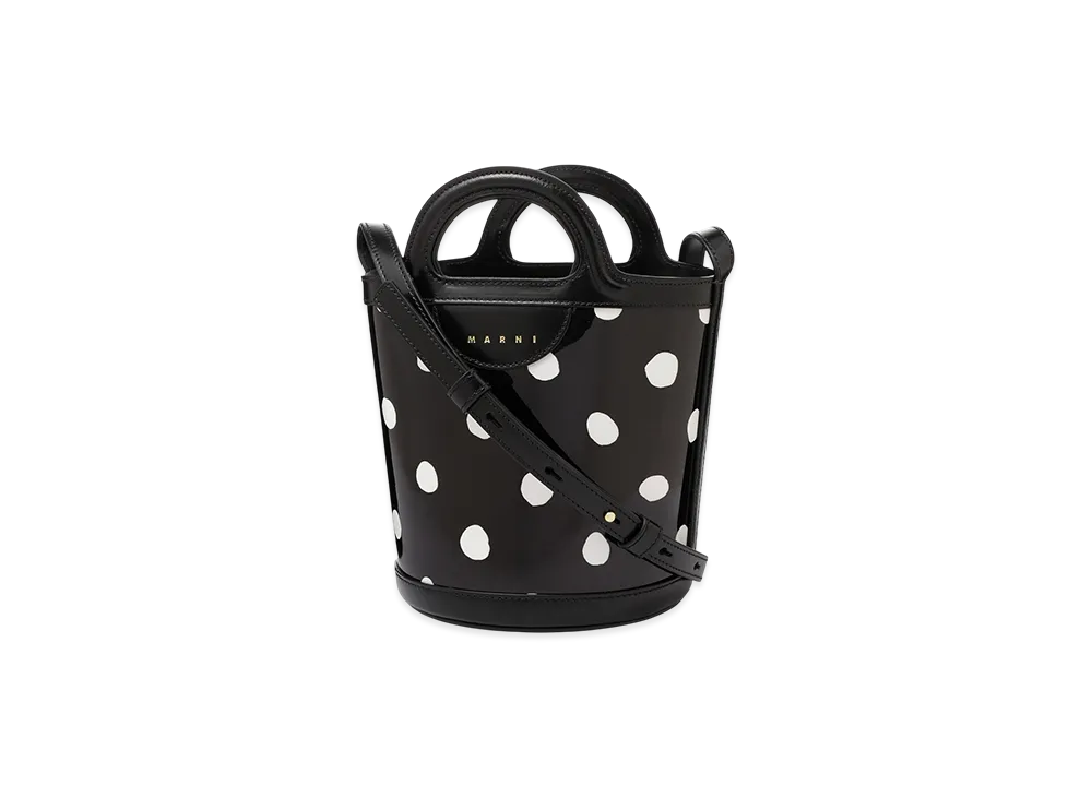 MARNI 2Way Tropicalia Bucket Mini "Black/Lilywhite"