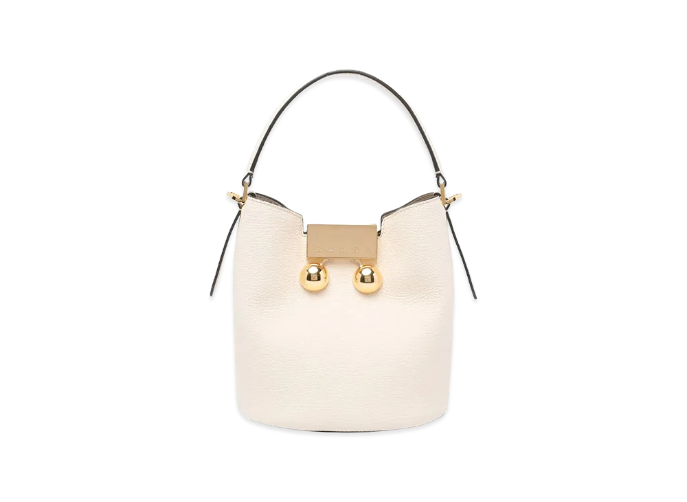 MARNI Women's "Trunkaroo" Bucket Bag "White"