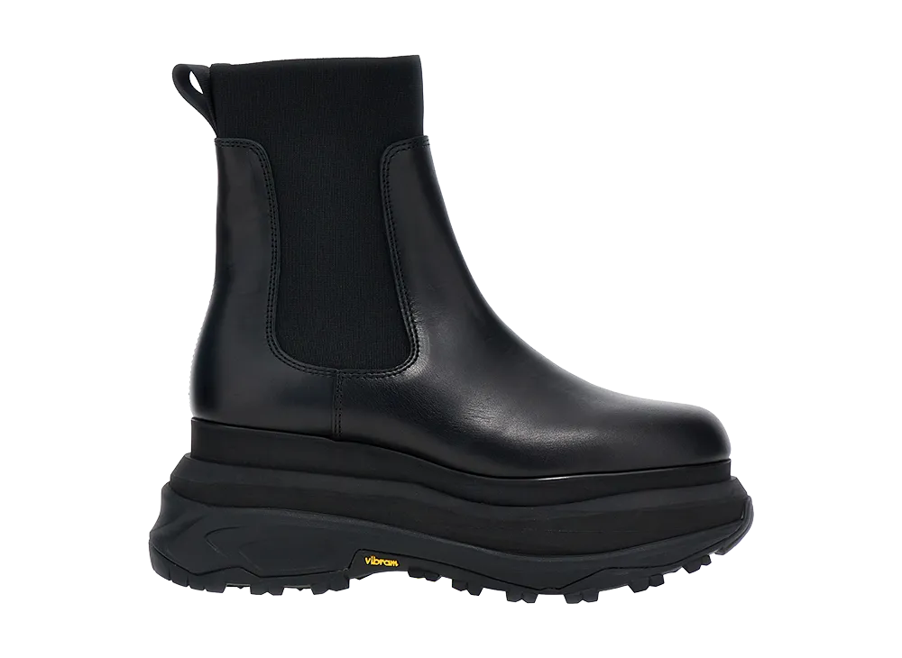 sacai Women's Chelsea Leather Ankle Boots "Black"
