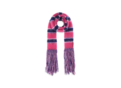 MARNI Embroidered Mohair Blend Scarf "Stripped"