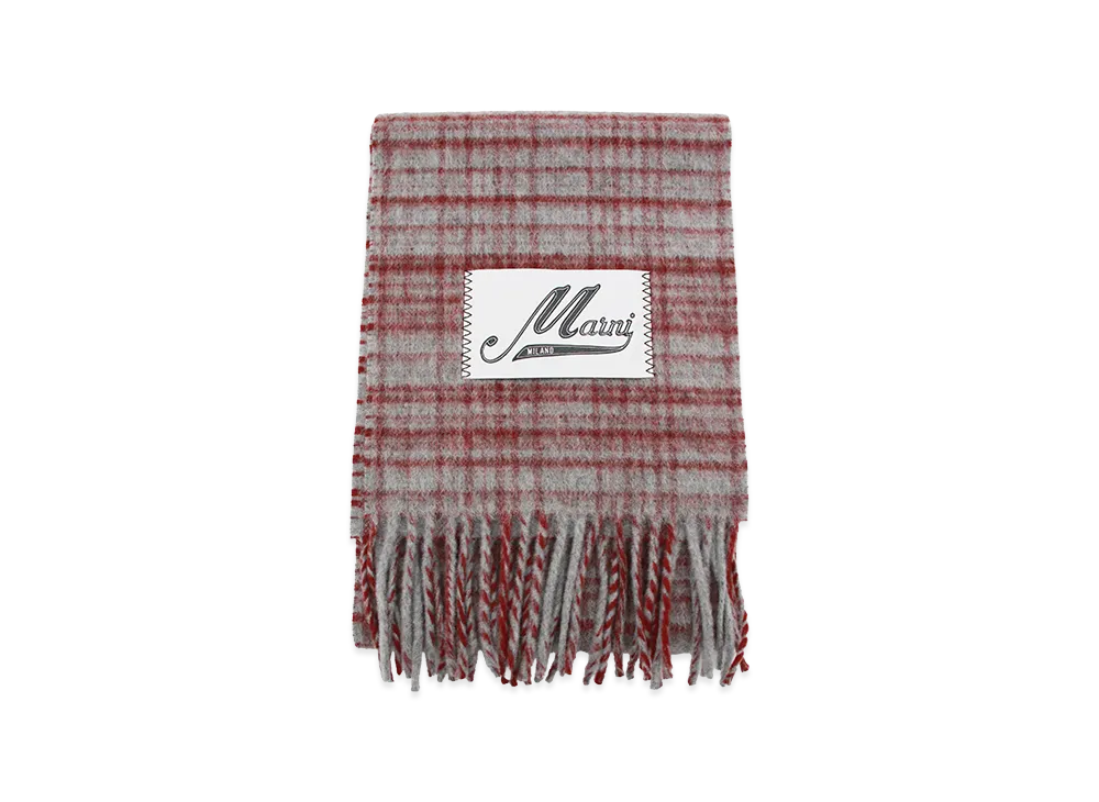 MARNI Scarfs "Red/Grey"