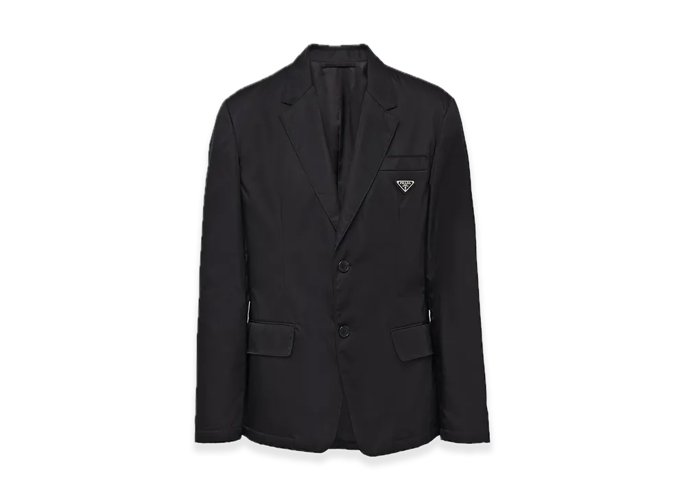 PRADA Re-Nylon Single-Breasted Jacket "Black"