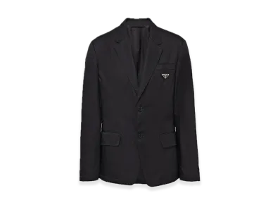 PRADA Re-Nylon Single-Breasted Jacket "Black"