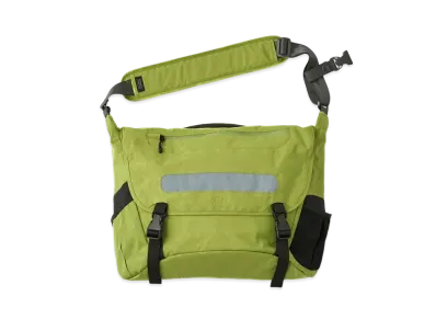 SEDAN ALL-PURPOSE Overdyed Nylon Messenger Bag "Vintage Lime"