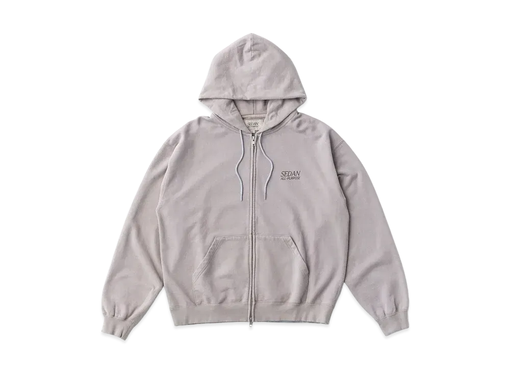 SEDAN ALL-PURPOSE OG Logo Full Zip Hoodie "Wolf Grey"