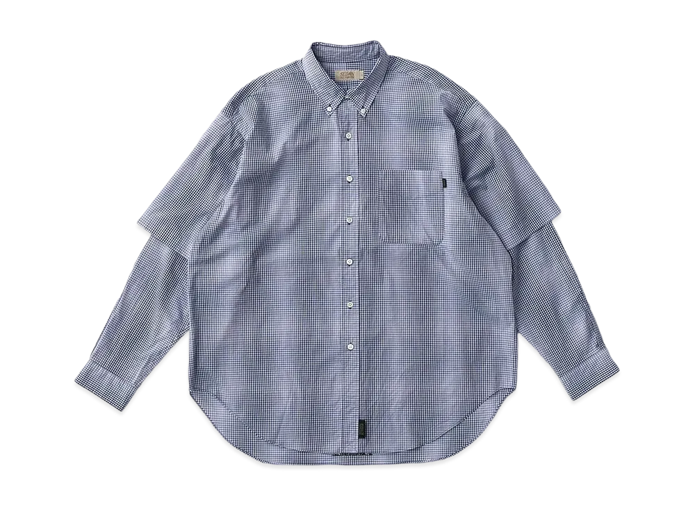 SEDAN ALL-PURPOSEDetachable Shadow Plaid BD Shirt "Blue Plaid"