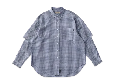 SEDAN ALL-PURPOSEDetachable Shadow Plaid BD Shirt "Blue Plaid"