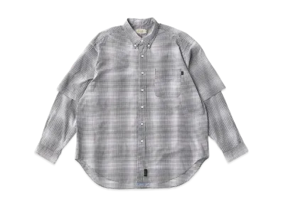 SEDAN ALL-PURPOSEDetachable Shadow Plaid BD Shirt "Black Plaid"