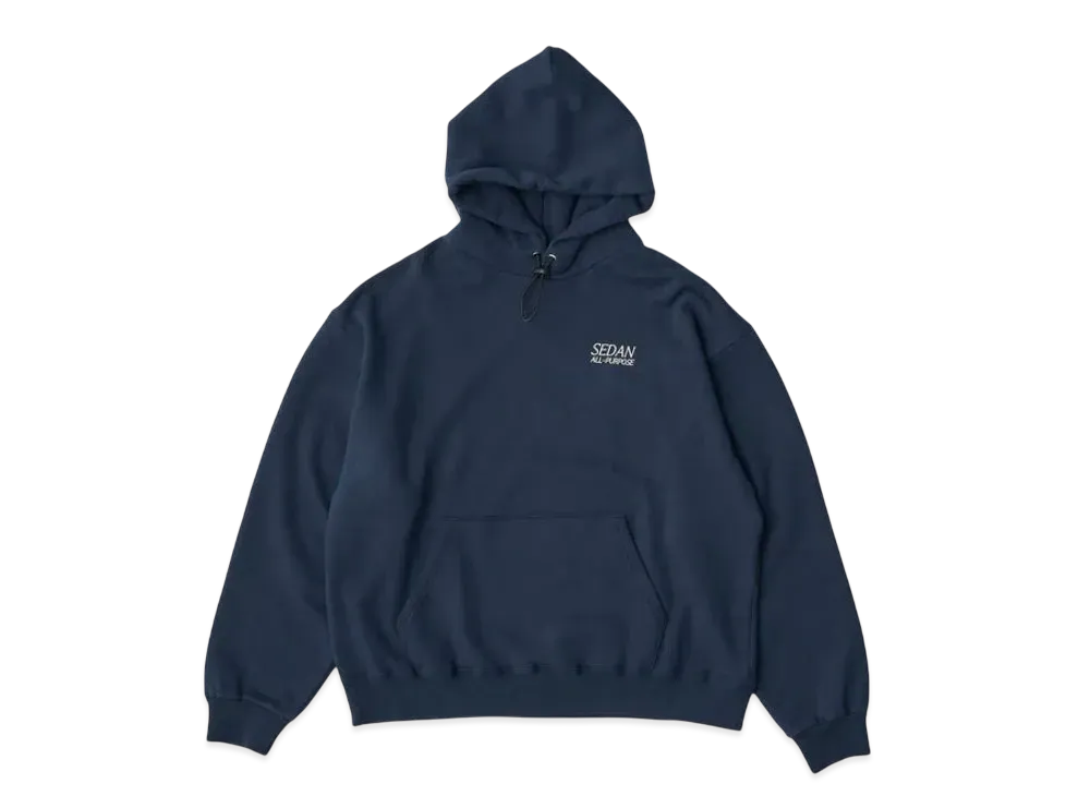 SEDAN ALL-PURPOSE OG Logo Elastic Cord Hoodie "Navy"
