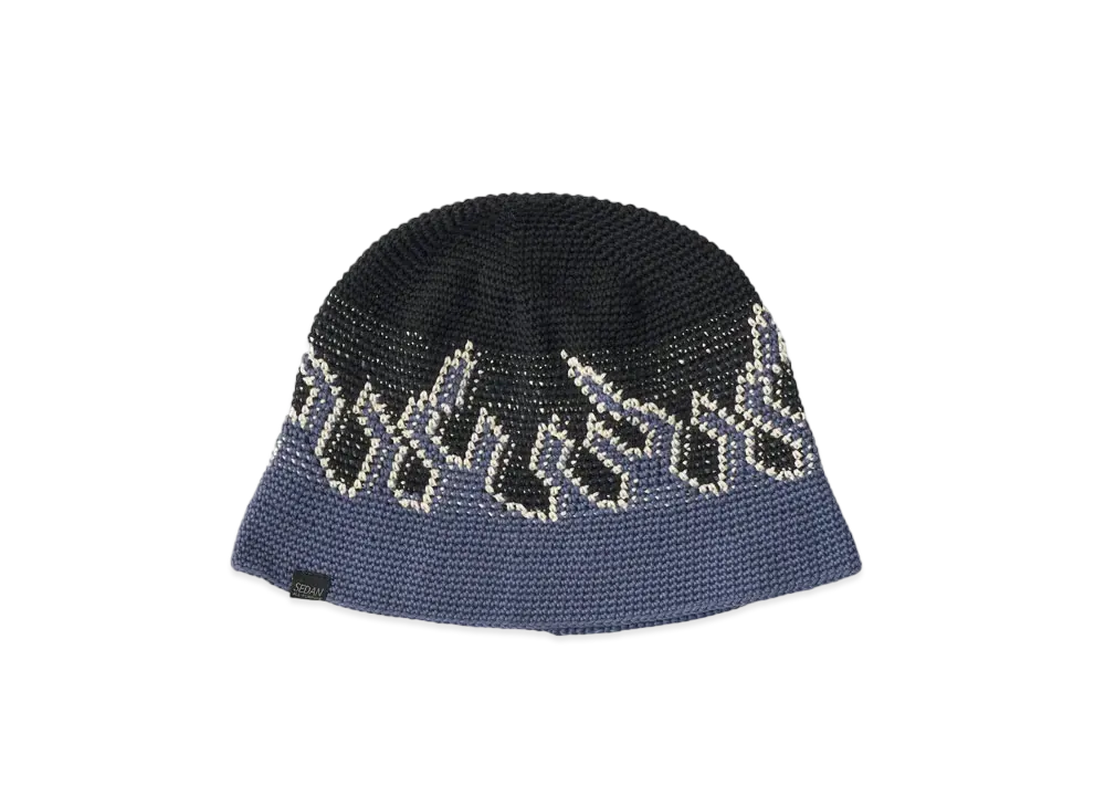 SEDAN ALL-PURPOSE Hand Knit Flame Bucket "Black"