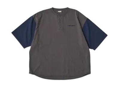 SEDAN ALL-PURPOSE Henleyneck Baseball Tee "Charcoal Navy"