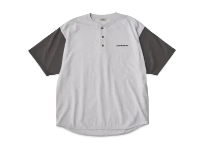SEDAN ALL-PURPOSE Henleyneck Baseball Tee "Ash Charcoal"