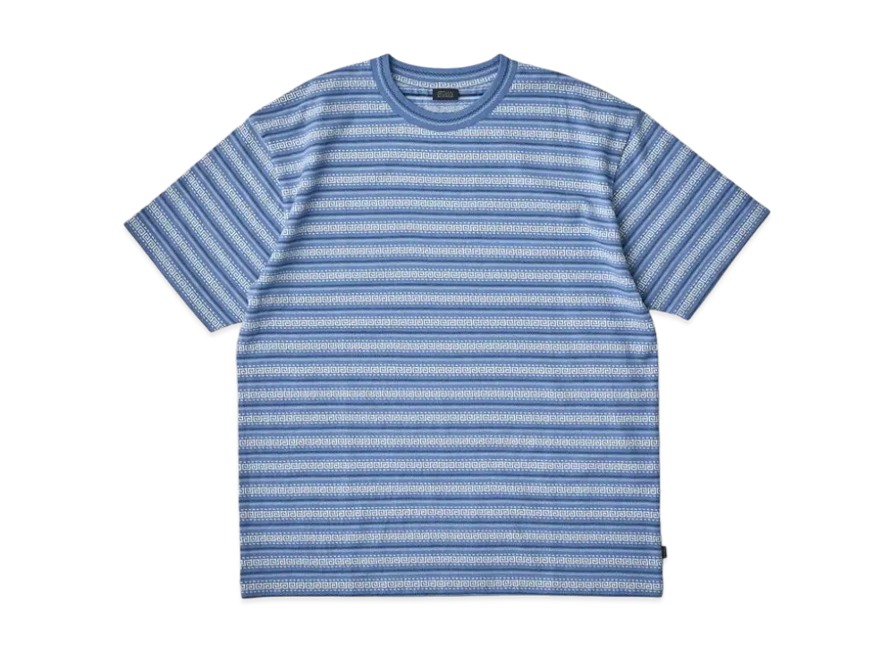SEDAN ALL-PURPOSE x 7th Delivery Jacquard Striped S/S Tee "Slate Blue"